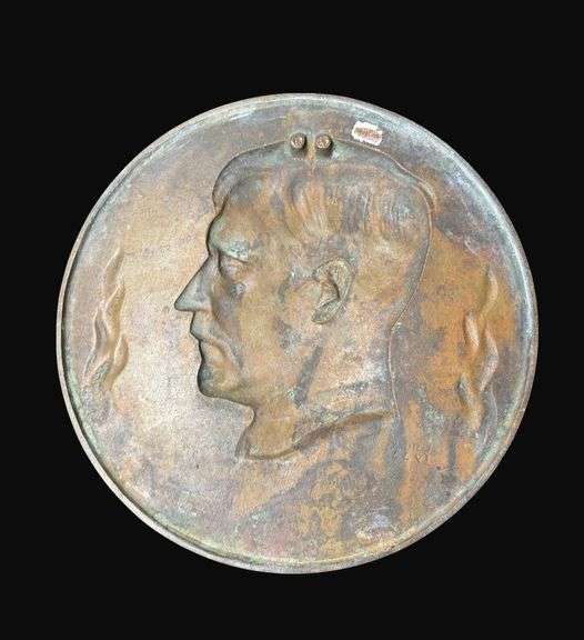 Third Reich Bronze Wall Plaque by C. Stock