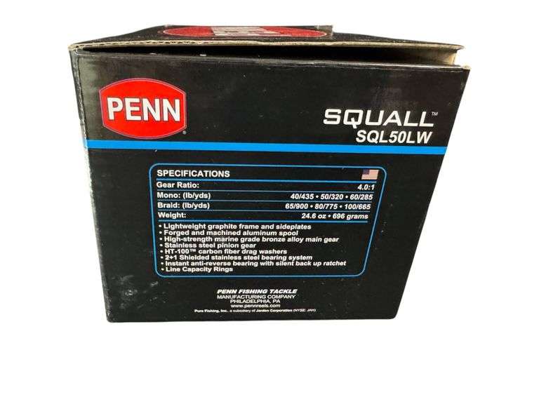 Penn SQL50LW Squall Conventional Reel