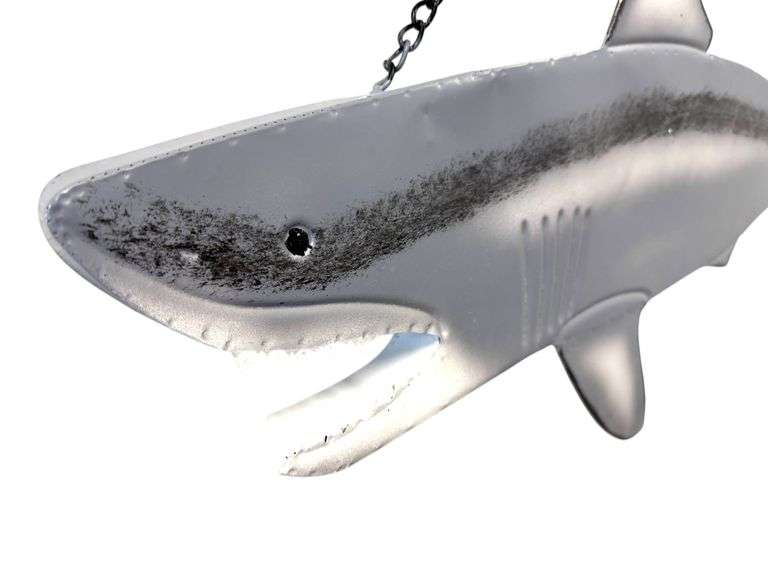 Large 34" Metal Art Shark Wall Decor - NEW!