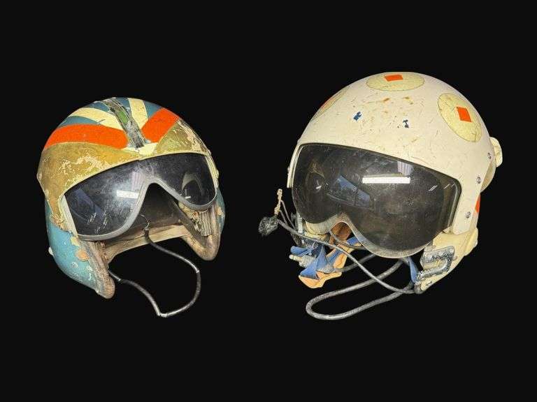 Pair of Vietnam Era Naval Pilot Helmets