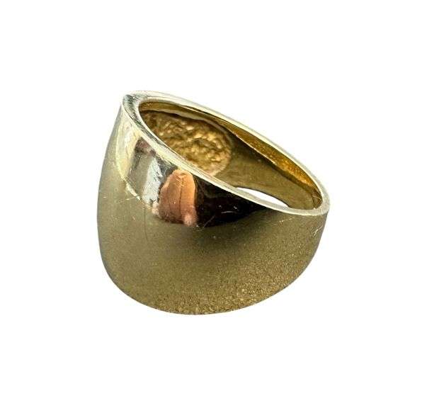 14K Gold Modern Ring - Size 4-3/4 ( 8.70 Grams )