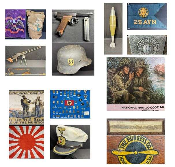 Noteworthy Military, Firearm & Collectible Simulcast Auction