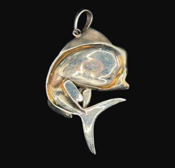 Stamped 14K Gold Guy Harvey Mahi Pendant [13.00g]