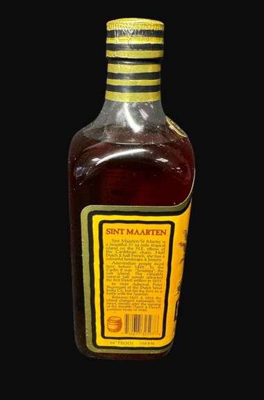 Olde Sint Maarten Island Almond Tropical Liqueur Collector Bottle