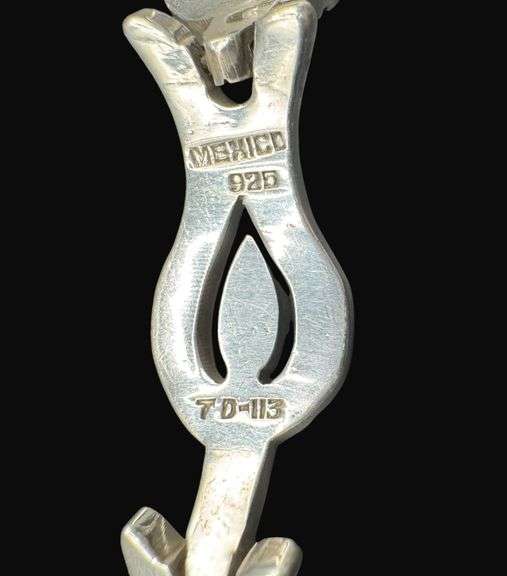 Marked Sterling Silver Taxco Signed Bracelet [64.23g]