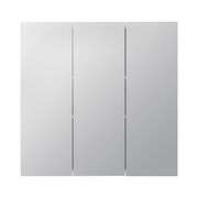Style Selections 24.25-in x 25-in Surface Mount White Mirrored Rectangle Medicine Cabinet