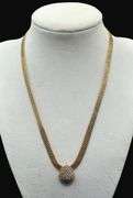 Stamped 14K Gold Mesh Necklace [13.12g]