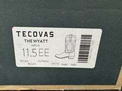 Tecovas “The Wyatt Pecan” Ostrich Western Boots Set