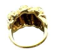18K Gold Ladies Designer Ring - Size 4-1/2 ( 9.80 Grams )