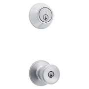 RELIABILT Gallo Stainless Steel Exterior Single-Cylinder Keyed Entry Door Knob Project Pack