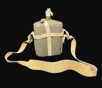 Original British WW2 Canteen with Carrier
