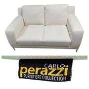 Carlo Perazzi Italian Leather Loveseat
