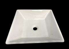 Fresca Torino White Ceramic Vessel Square Modern Sink - NEW!