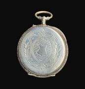 Tested 800 Silver Swiss German Officer’s Pocket Watch