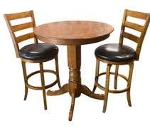 3pc Pub Top Table + 2 Bar Stools