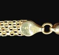 Stamped 14K Gold Mesh Necklace [13.12g]