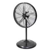 Utilitech 20-in 120 -Volt 3 -Speed High Velocity Indoor Black Oscillating Pedestal Fan