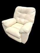 Ashley Furniture Off-White Leather Recliner - LIKE NEW!