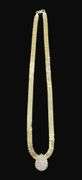 Stamped 14K Gold Mesh Necklace [13.12g]