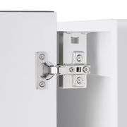 Style Selections 24.25-in x 25-in Surface Mount White Mirrored Rectangle Medicine Cabinet