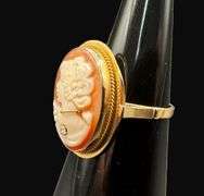 Stamped 14K Gold Cameo Ring [3.52g]