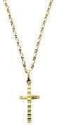 14K Gold Ladies Cross Pendant & Chain Set (2.80 grams)