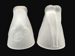 Vintage McKee Bottoms Up Nude Lady Shot Glass Set