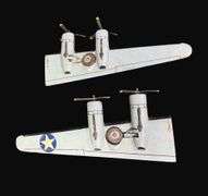 Handcrafted Folk Wood B-24 Liberator Model Plane