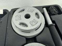 Athletic Works 40 LB Adjustable Dumbbell Set in Case