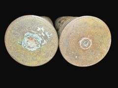 Matching Pair of Artillery Shell Trench Art Vases