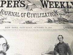 1861 Original Issue of Harper’s Weekly Newspaper