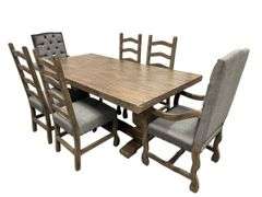 Beautiful Kinston Farmhouse Dining Table & 6 Chairs