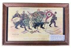 1942 U.S. Anti-Axis Propaganda Print