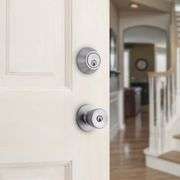 RELIABILT Gallo Stainless Steel Exterior Single-Cylinder Keyed Entry Door Knob Project Pack