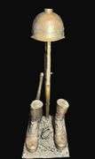 Full Size Bronze WW2 U.S. Fallen Soldier Battlefield Cross