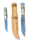 Vintage Solingen Double Hunting Knife Set