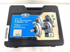 Athletic Works 40 LB Adjustable Dumbbell Set in Case