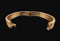 Tested 14K Gold Mid-Century Modern Bangle [16.08g]
