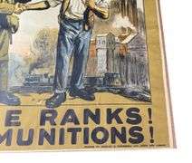 British WW1 “Fill Up the Ranks” Propaganda Poser