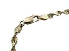 9 Inch Twisted Herringbone 925 Italy Bracelet