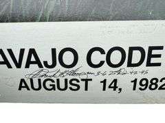 Navajo Code Talkers Day Signed Poster