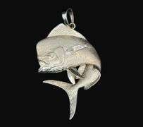 Stamped 14K Gold Guy Harvey Mahi Pendant [13.00g]