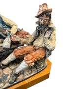 Monumental Capodimonte La Fuente Porcellane, Card Game, Signed