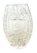 Pope John Paul II Large Crystal Vase