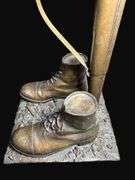Full Size Bronze WW2 British Fallen Soldier Battlefield Cross