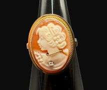 Stamped 14K Gold Cameo Ring [3.52g]