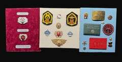 Soviet Badge, Patch, and Belt Buckle Assortment