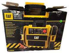 CAT CJ3000 Professional Jump Starter Peak Amp Battery Booster, Built-In Power Switch, Battery Clamps
