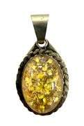 Vintage Made in Mexico Cabochon Pendant