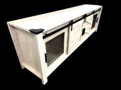 Farmhouse Styled Modern TV Cabinet - Like New!